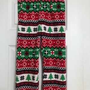 Festive Holiday Kids Pajama pants fleece girls size 5/6 small children’s place
